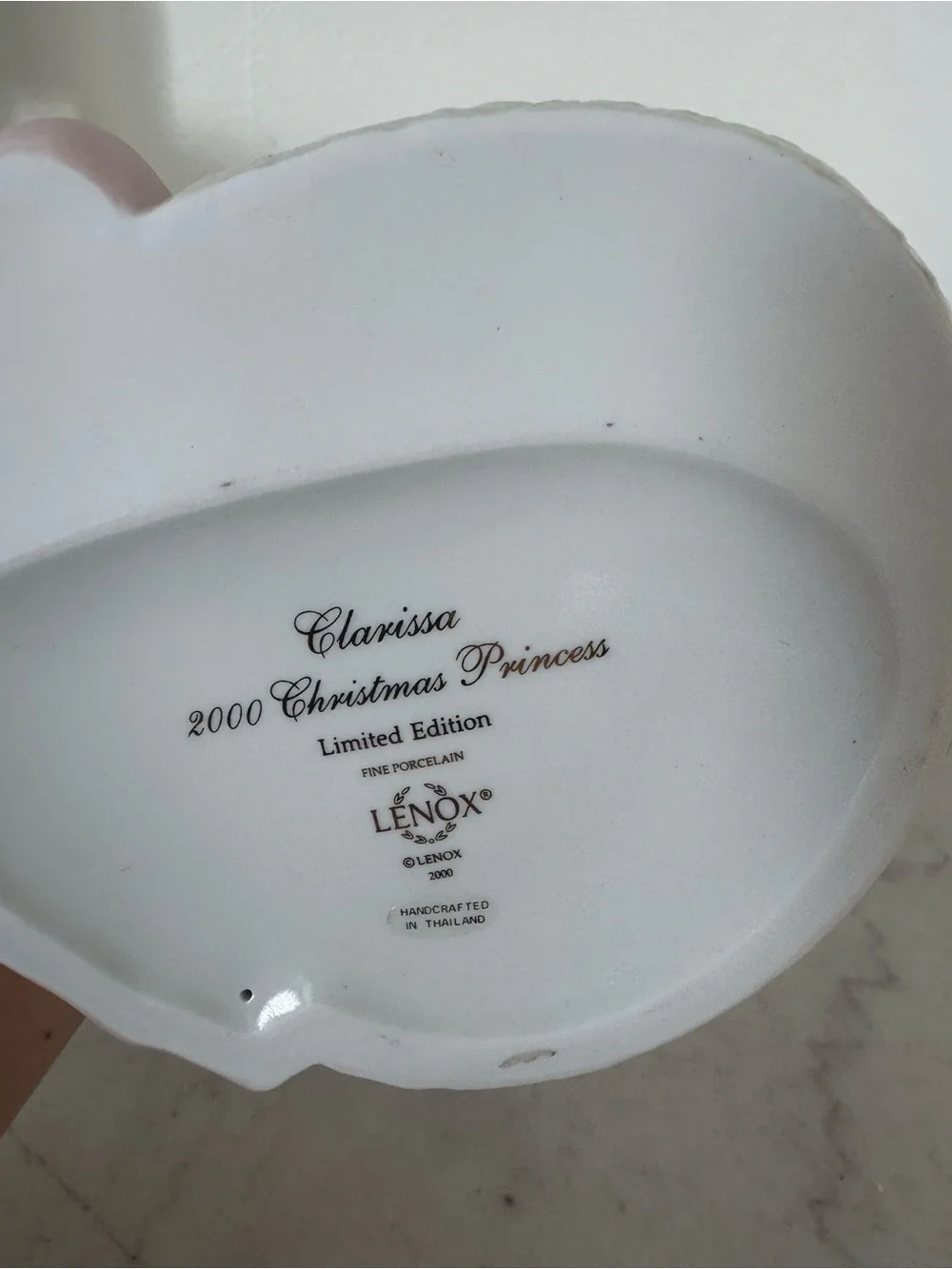 Lenox Clarissa 2000 Annual CHRISTMAS PRINCESS Figurine Limited Edition of 3500